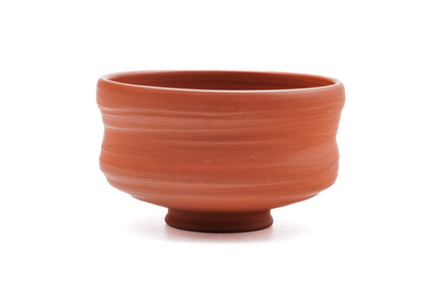Japanese Matcha Bowl - Unglazed Tokoname Red Shudei Chawan