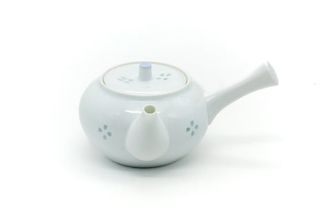 Japanese Kyusu - Floral Porcelain Arita-yaki Teapot - 340ml