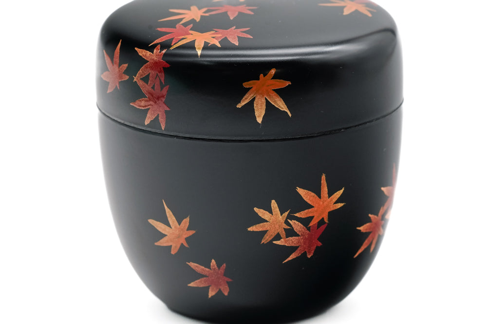 Momiji Natsume - Black Lacquer Tea Caddy – Tezumi