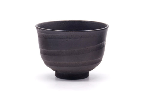 Japanese Matcha Bowl - Spiraling Stoneware Chawan - 450ml
