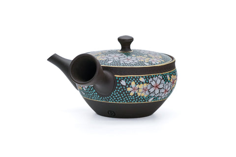 Hand-painted Kutani-style Sakura Tokoname Teapot - 150ml