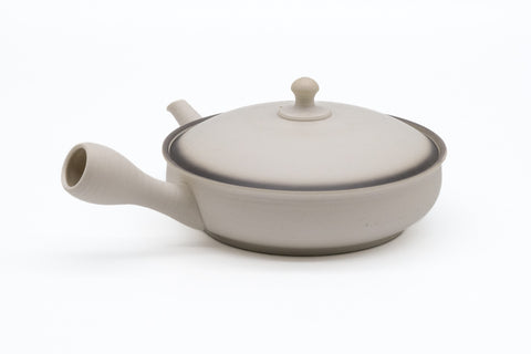 Tea Set - Flat Tokoname Kyusu with Two Gyokurowan