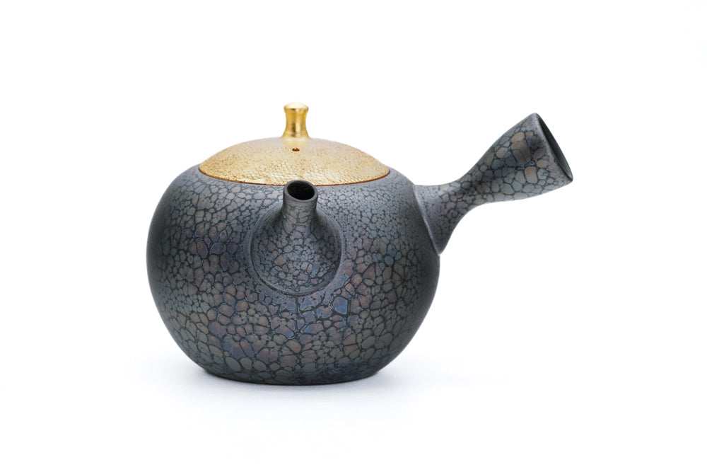 Black Gold Tenmoku Tokoname Teapot - Thumbnail 5