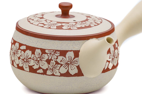 Engraved Sakura Tokoname Teapot - 250ml