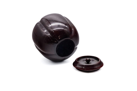 Japanese Chaire - Wooden Lacquered Akoda Tea Caddy