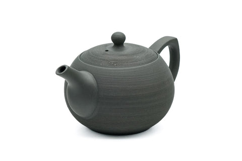 Ryokudei Pine Bark Tokoname Rear-Handled Teapot - 190ml