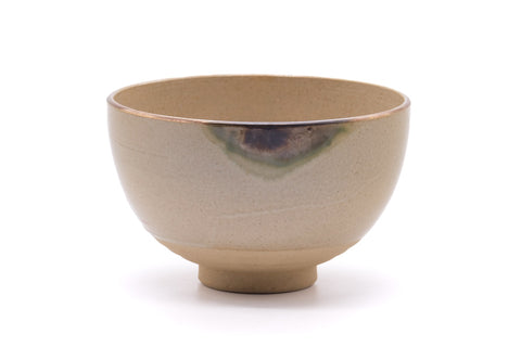 Japanese Matcha Bowl - Blue White Floral Gold Chawan - 440ml