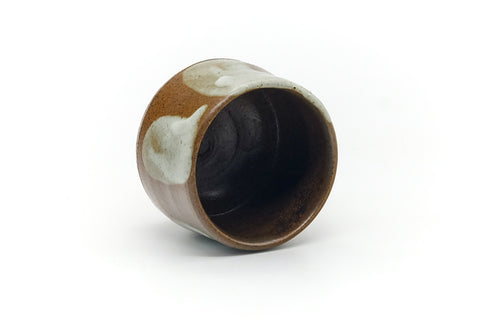 Japanese Teacup - Abstract Milky Brown Yunomi - 100ml