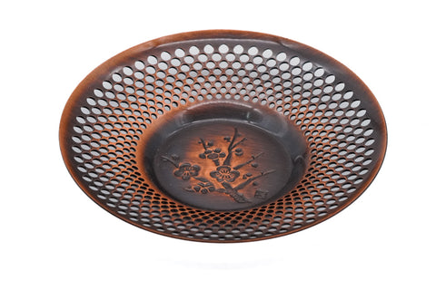 Japanese Chataku - Set of 5 Unique Vintage Copper Tea Saucers