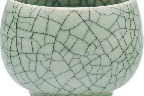 Japanese Teacup - Celadon Obori Soma-yaki Yunomi - 140ml
