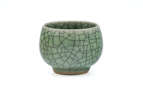 Japanese Teacup - Celadon Obori Soma-yaki Yunomi - 140ml