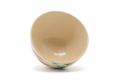 Japanese Matcha Bowl - Bamboo Floral Kyo Chawan - 400ml