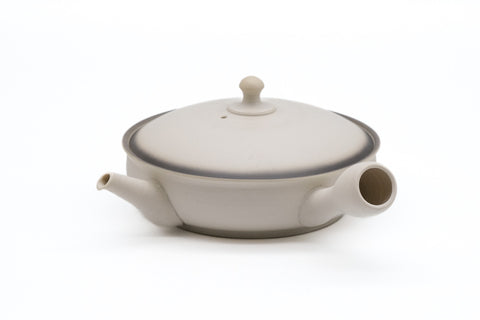 Tea Set - Flat Tokoname Kyusu with Two Gyokurowan