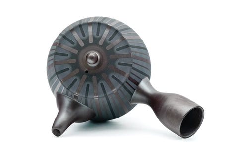 Purple Striped Banko-yaki Teapot - 250ml