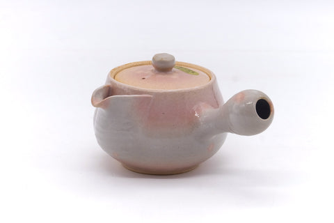 Japanese Tea Set - Pink Gohonte Hagi-yaki Kyusu with 5 Yunomi Teacups