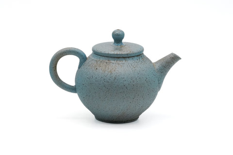Blue Rear-handled Tokoname Teapot - 100ml