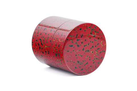 Aka Kara-Nuri Chazutsu - Red Lacquerware Tea Canister
