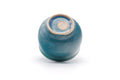 Tezumi — Japanese Teacup - Turquoise Blue Glazed Yunomi - 100ml — three-quarter view