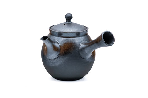 Tea Set - Metallic Glazed Teapot with Two Teacups