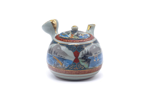 Japanese Kyusu - Scenic Kutani-yaki Teapot - 500ml