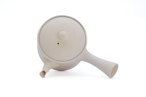Matte White Cylindrical Tokoname Teapot - 200ml
