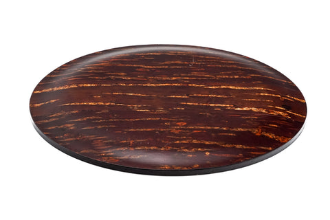 Japanese Round Tray - Vintage Kabazaiku Wooden Cherry Bark Maru-bon