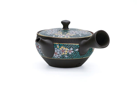 Hand-painted Kutani-style Sakura Tokoname Teapot - 150ml