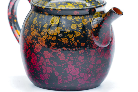 Black Gold Tenmoku Tokoname Rear-Handled Teapot - 200ml