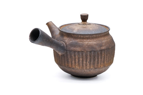 Kurokinsai Striped Tokoname Teapot - 250ml