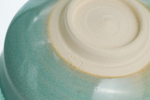 Turquoise Glazed Kiyomizu Chawan