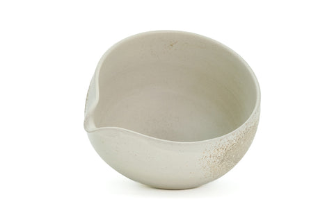 Ash-splattered Spouted Matcha Bowl