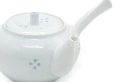 Japanese Kyusu - Floral Porcelain Arita-yaki Teapot - 340ml