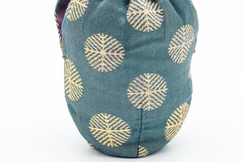 Japanese Chaire -  Katatsuki Seto-yaki Tea Caddy with Shifuku