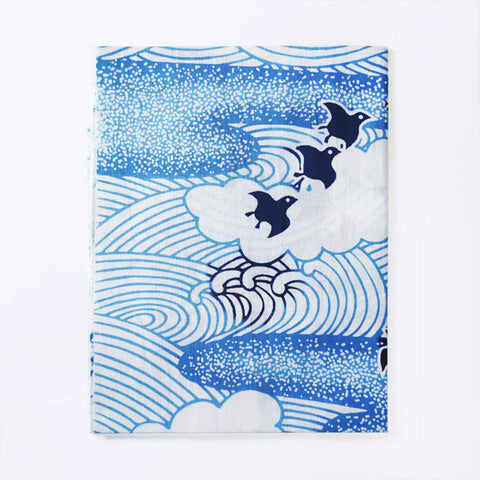 Tenugui Towel - Plovers in the Mist