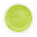 Rikyu - Nukata Matcha - overhead view of the prepared usucha matcha in a white bowl