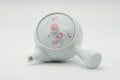 Tezumi — Japanese Kyusu - Floral White Porcelain Arita-yaki Ceramic Filter Teapot - 200ml — interior view showing the filter