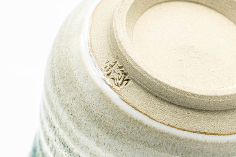 Japanese Teacup - Blue White Koishiwara-yaki Ushirode Yunomi - 150ml - Tezumi