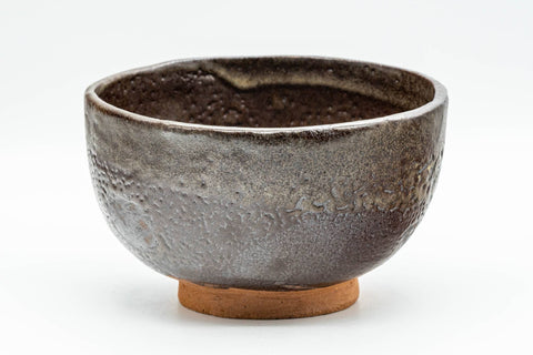 Japanese Matcha Bowl - 久 Matte Brown Textured Wabi-Sabi Chawan - 300ml