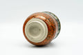 Japanese Teacup - Red Speckled Hare's Fur Glazed Yunomi - inverted to show the unglazed foot ring
