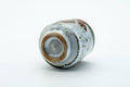 Tezumi — Japanese Teacup - Milky White Drip-Glazed Yunomi - 120ml — top-down view of the interior