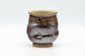 Japanese Teacup - Abstract Brown Yellow Drip-Glazed Wabi-Sabi Yunomi - 130ml - Tezumi
