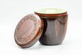 Japanese Chazutsu - Plastic Wood-Patterned Tea Canister - 250ml - Tezumi