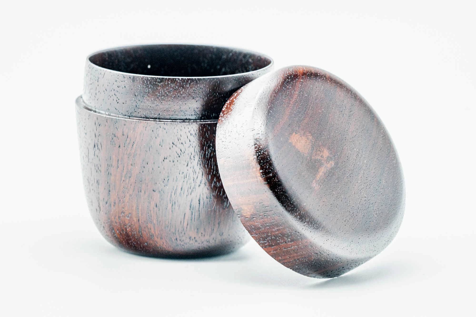 Japanese Natsume - Dark Wooden Matcha Tea Canister - 100ml