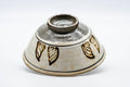 Tezumi — Japanese Matcha Bowl - Painted Hakeme Hira Summer Chawan - 150ml — top-down view of the interior