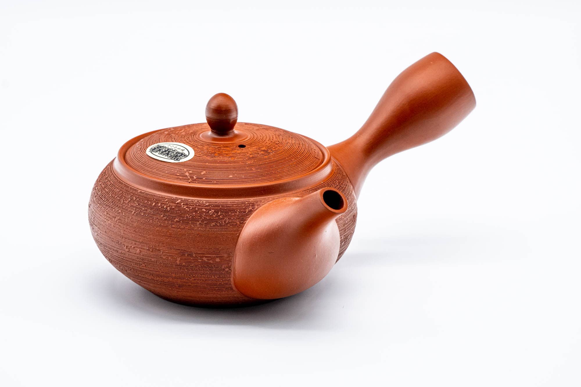 Japanese Kyusu - 春秋 Shunju Kiln - Matsukawa Pine Bark Textured Tokoname-yaki Teapot - 320ml