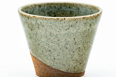 Japanese Teacup - Green Speckled Yunomi - 75ml