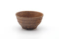 Tezumi — Japanese Teacup - Earthy Brown Geometric-shaped Yunomi - 240ml — front view