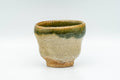 Japanese Teacup - Green Drip-Glazed Wabi Sabi Yunomi - 80ml - Tezumi
