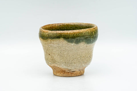 Japanese Teacup - Green Drip-Glazed Wabi Sabi Yunomi - 80ml - Tezumi