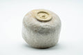 Bowl inverted to show the spiralled foot and unglazed base.